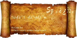 Szél Ádám névjegykártya